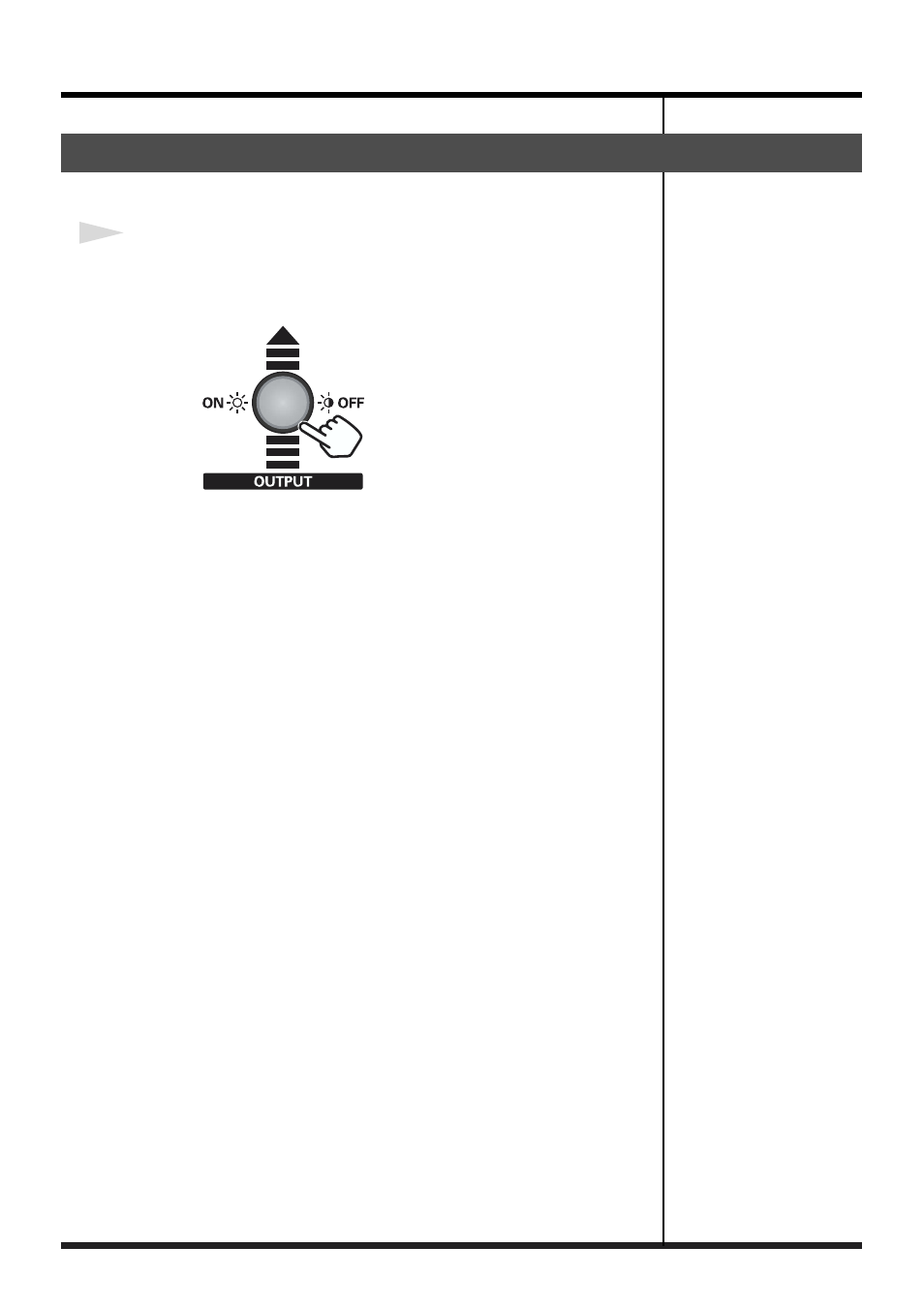 Blacking out the output image, Output button (p. 21) | Edirol V1 video mixer User Manual | Page 21 / 32