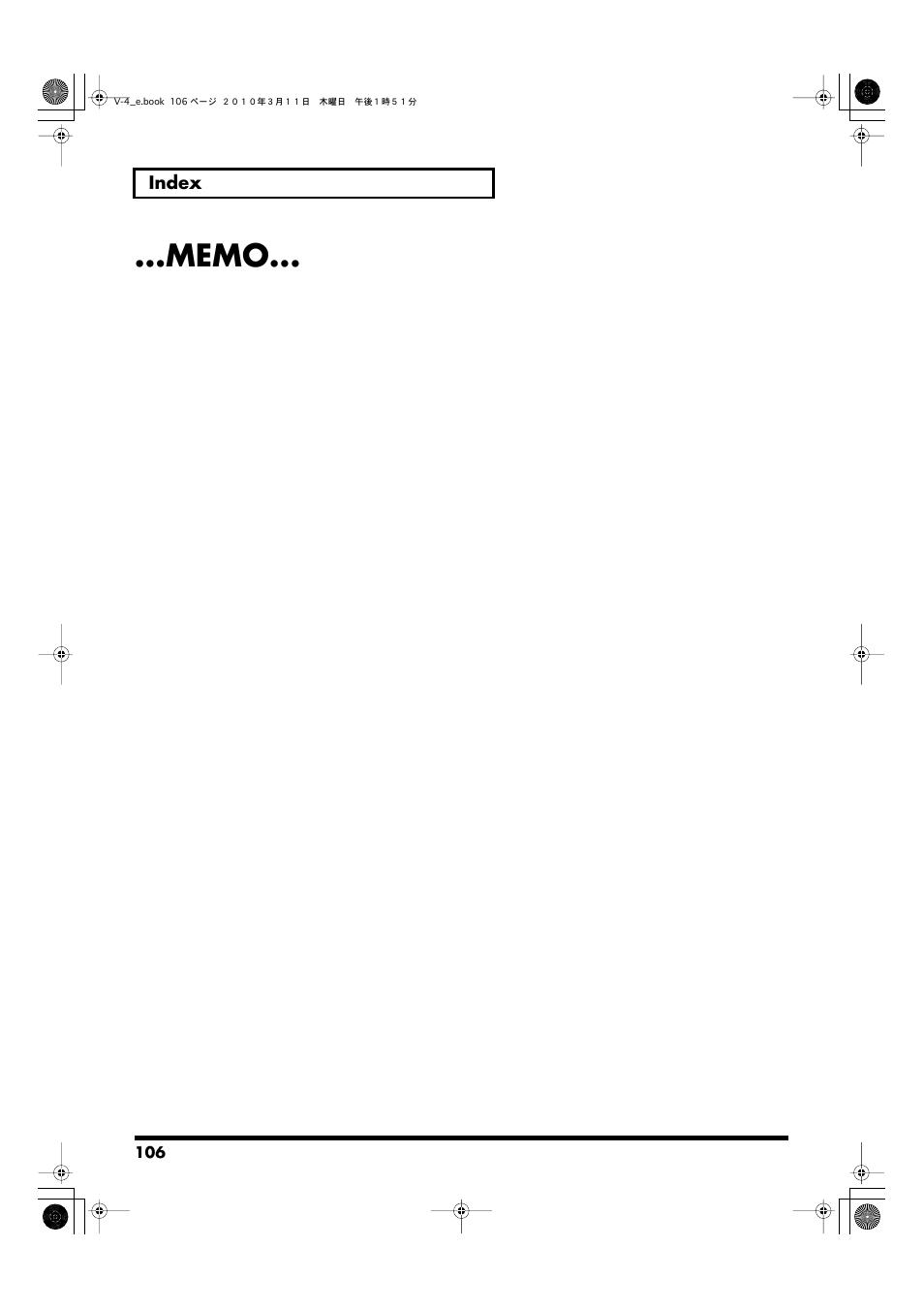 Edirol 4-CHANNEL V-4 User Manual | Page 106 / 108