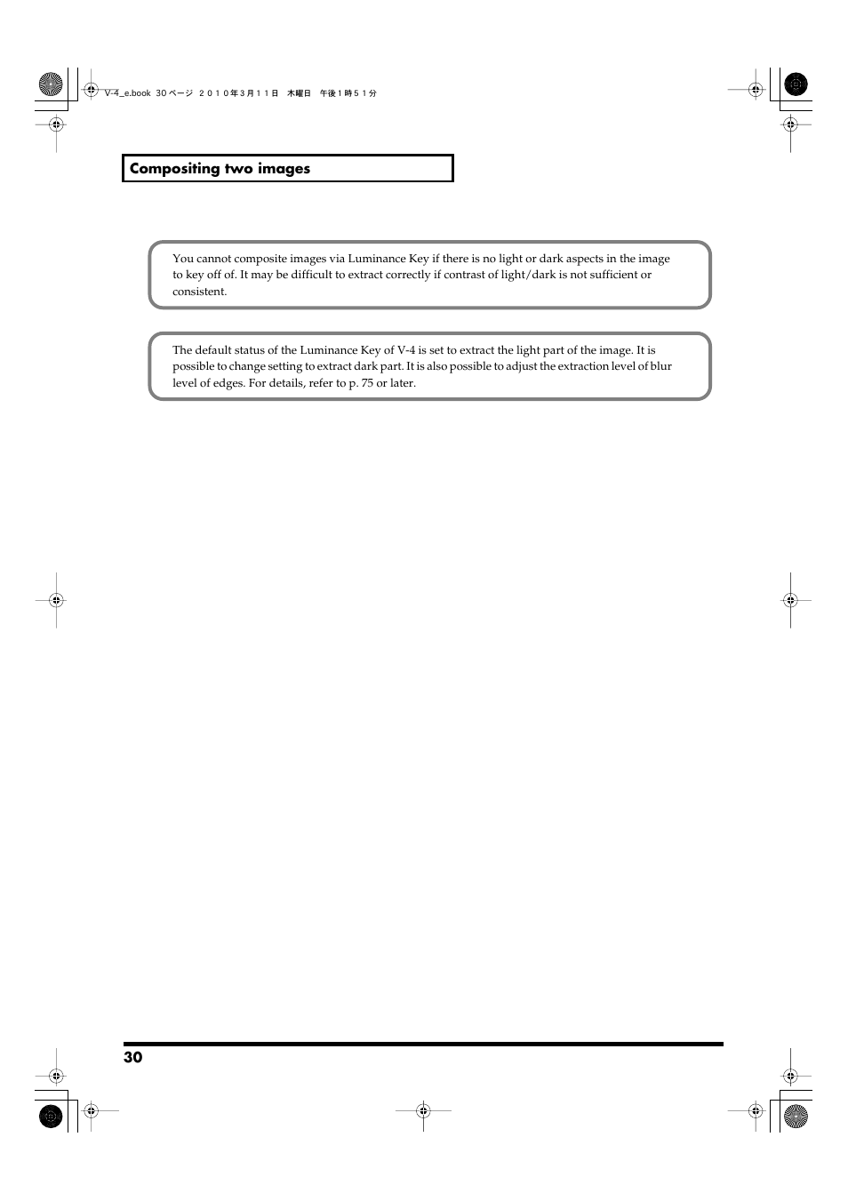Edirol 4-CHANNEL V-4 User Manual | Page 30 / 108