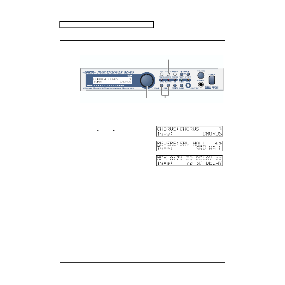 Editing the sound generator effects | Edirol SD-80 User Manual | Page 40 / 132