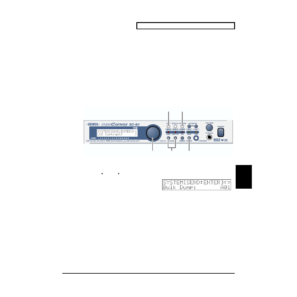 Writing/loading sd-80 settings, Individual data transmission, P. 69)) | Transmitting a bulk dump, P. 69), P. 69)) all | Edirol SD-80 User Manual | Page 69 / 132