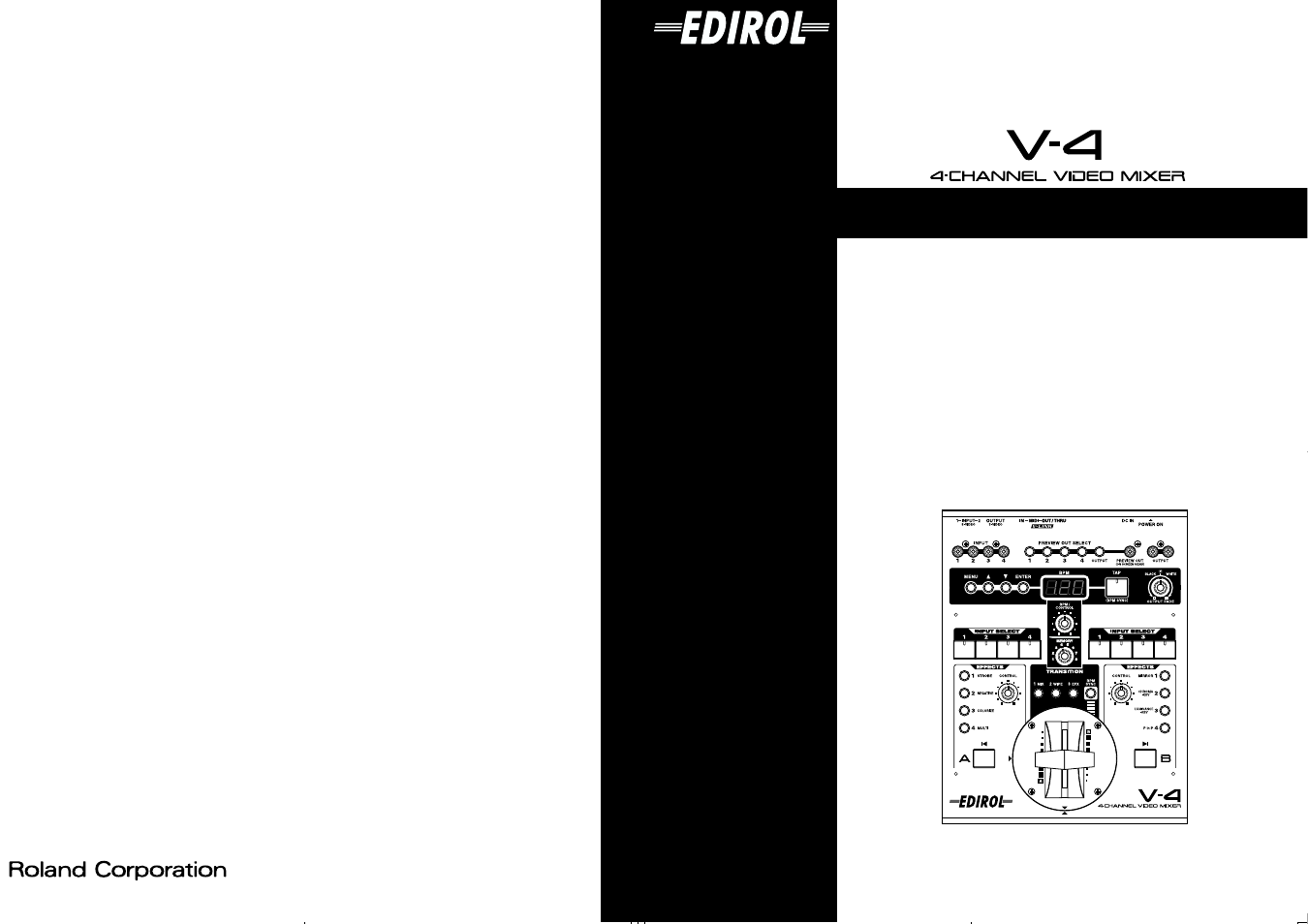 Owner’s manual | Edirol V-4 User Manual | Page 100 / 100