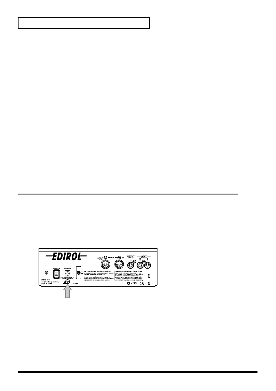 About ground terminal | Edirol V-4 User Manual | Page 16 / 100