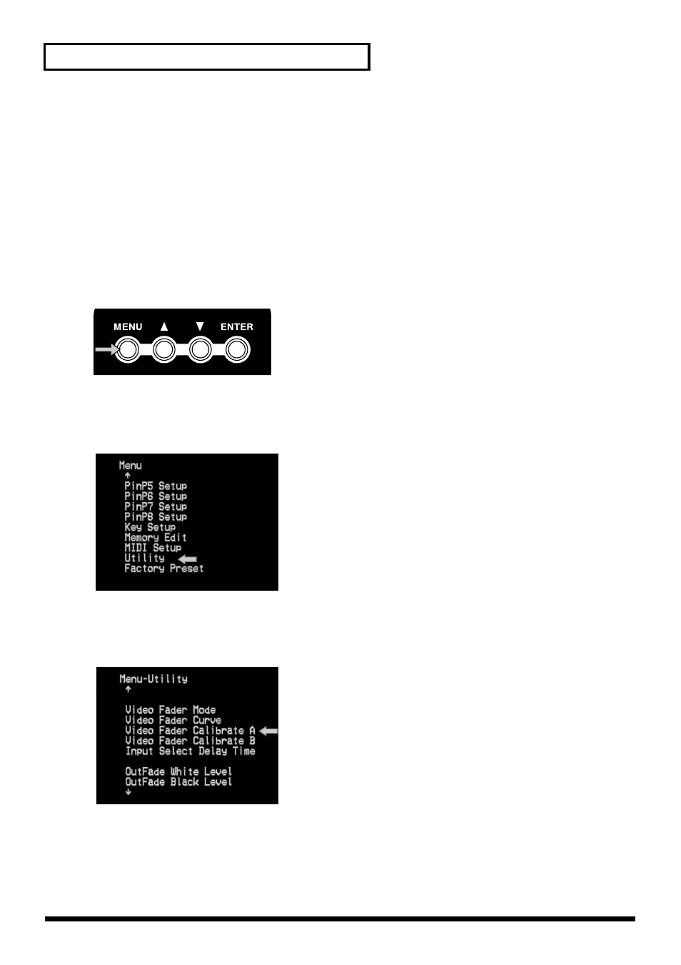 Calibrating the video fader | Edirol V-4 User Manual | Page 66 / 100