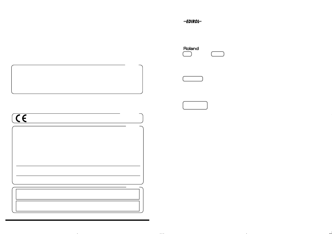 Information, Notice avis, Asia | Central/latin america, Europe, Australia | Edirol V-4 User Manual | Page 99 / 100