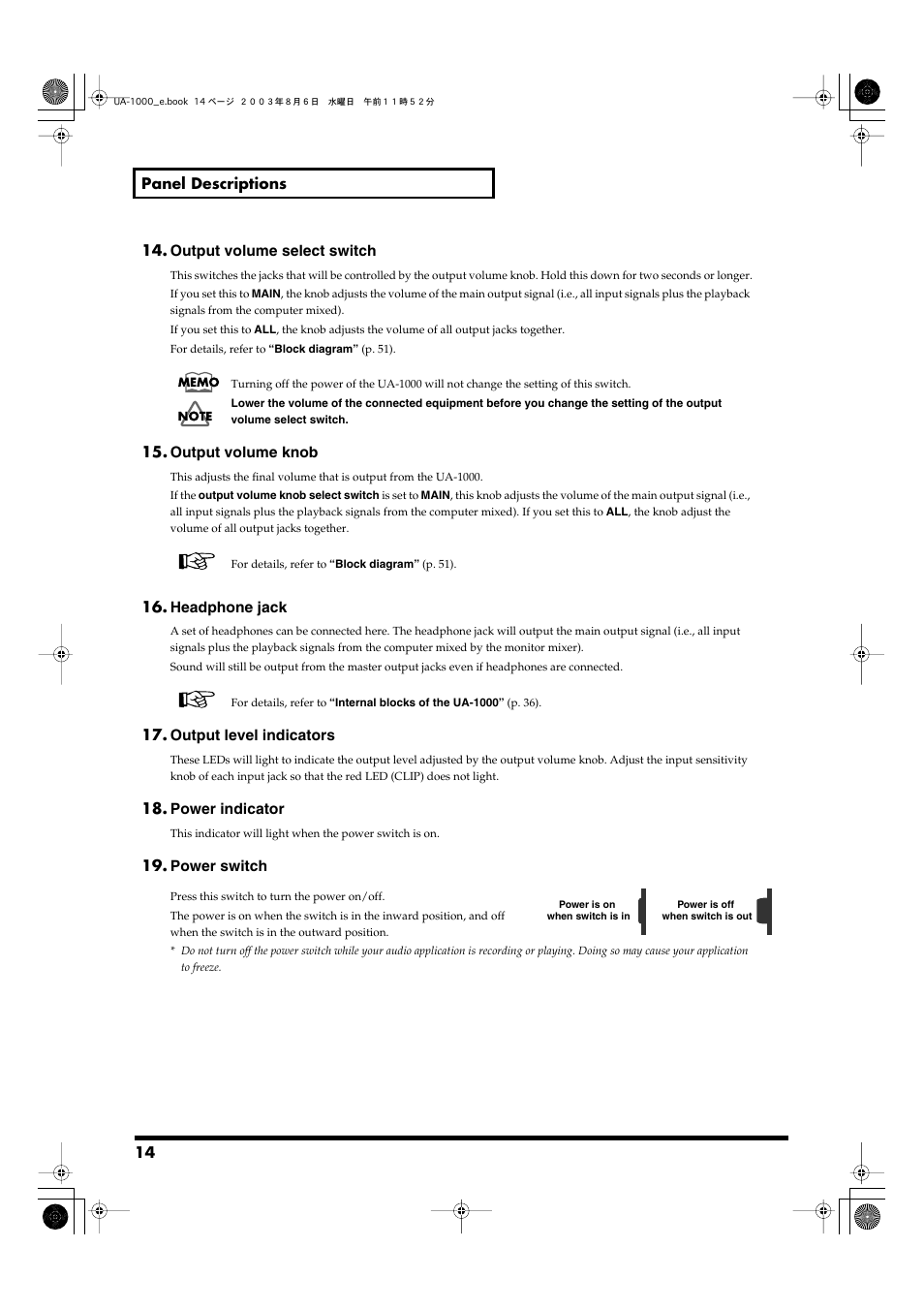 Edirol UA-1000 User Manual | Page 14 / 56