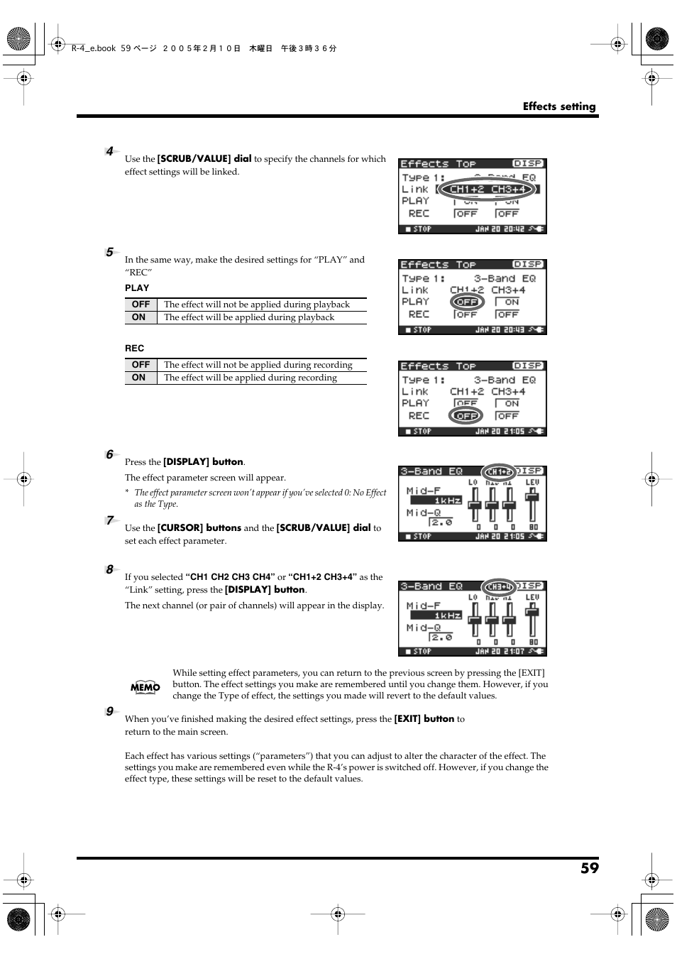 Edirol R-4 User Manual | Page 59 / 116