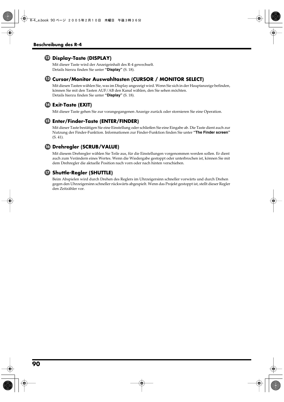 Edirol R-4 User Manual | Page 90 / 116