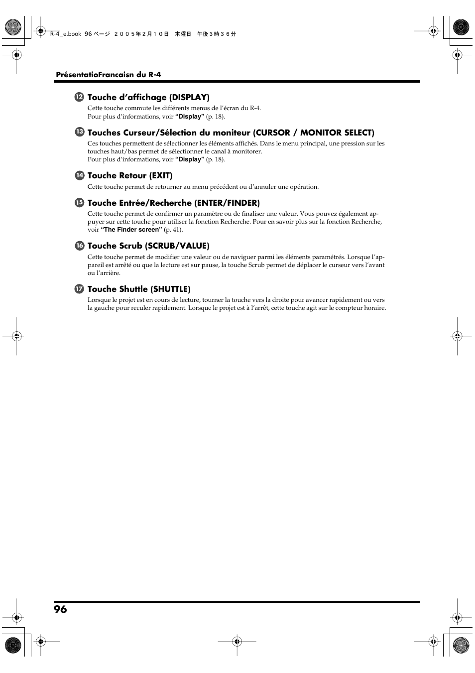 Edirol R-4 User Manual | Page 96 / 116