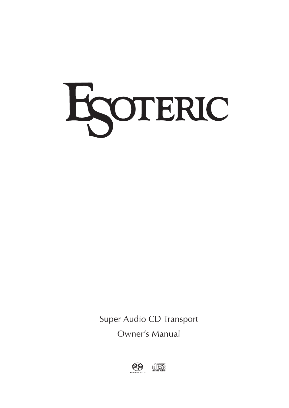 Esoteric P-03 User Manual | 32 pages