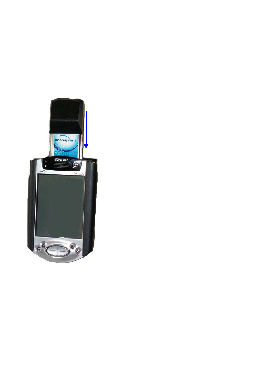 Step 2 to connect with the ipaq pocket pc | Meridian Data Transplant CF LP GPS Receiver User Manual | Page 20 / 30