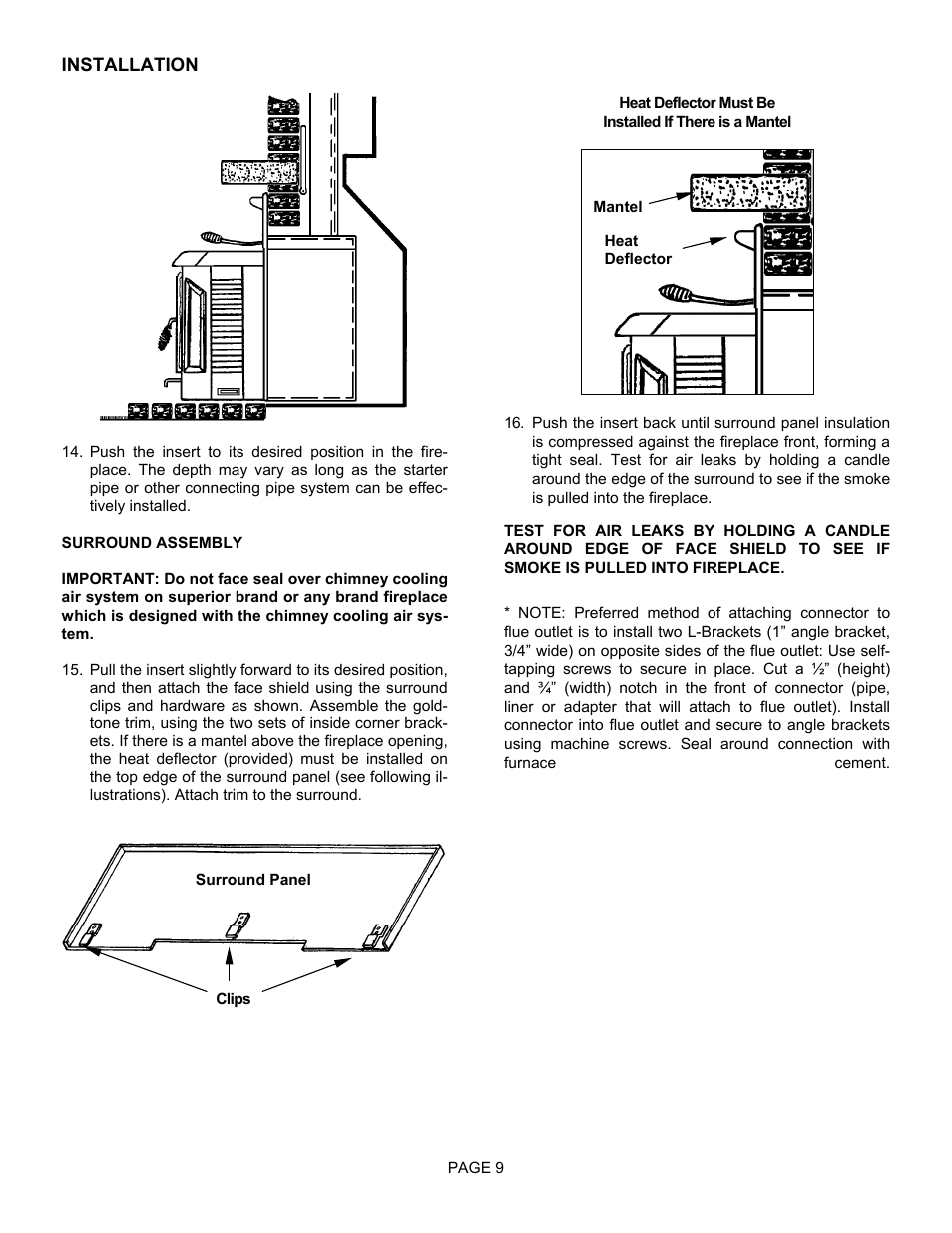 EarthStone EARTH STOVE BV400C-2 User Manual | Page 9 / 28