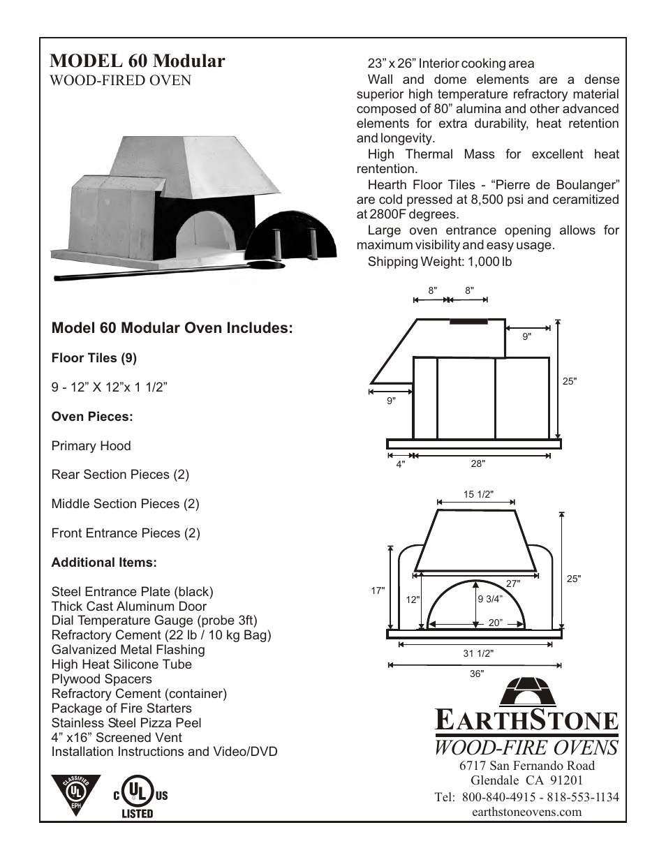 EarthStone 60 Modular User Manual | 3 pages