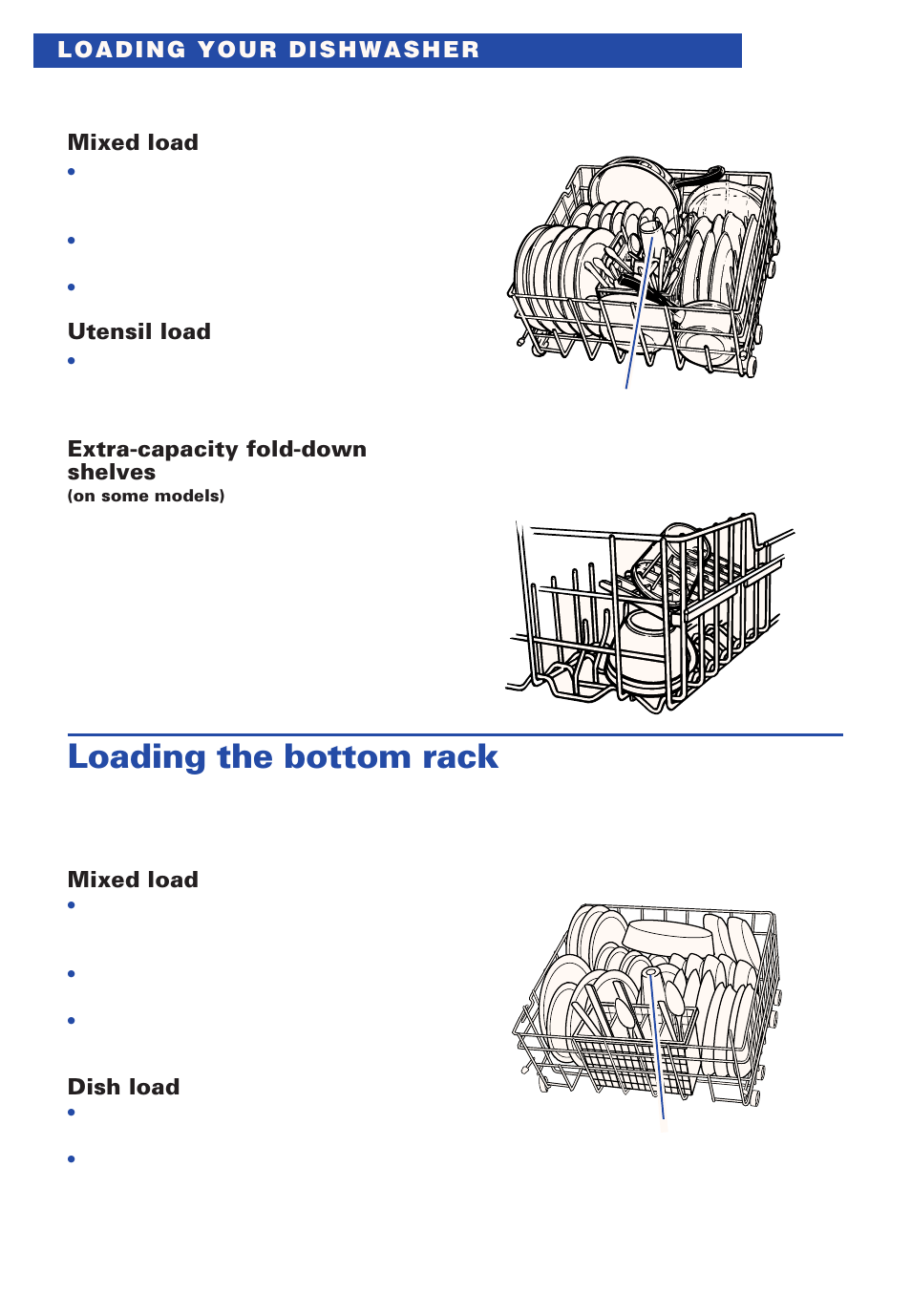 Loading the bottom rack | Estate TUD4000 User Manual | Page 18 / 32
