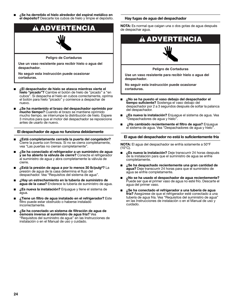 Advertencia | Estate E ESTATE 2315225 User Manual | Page 24 / 40