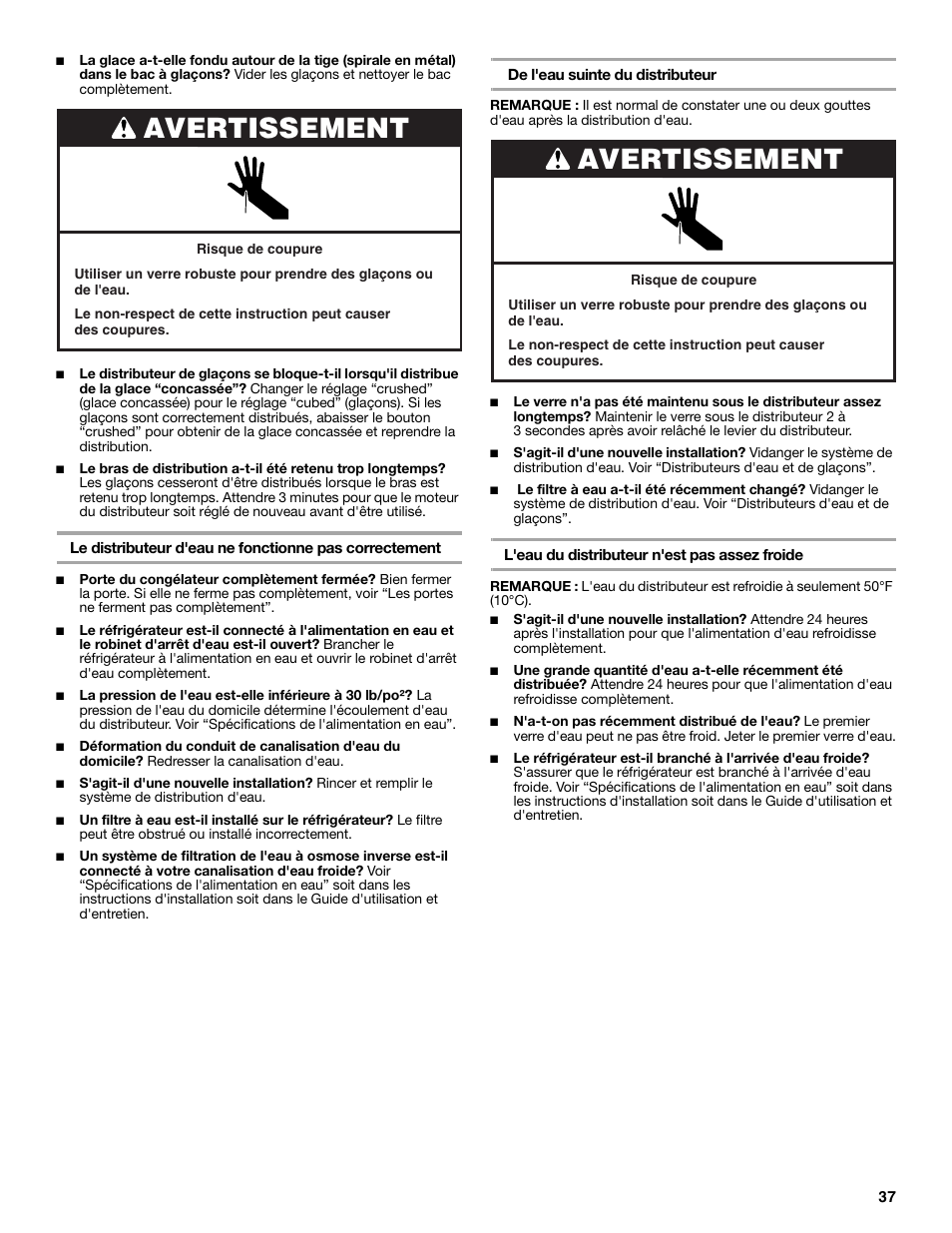 Avertissement | Estate E ESTATE 2315225 User Manual | Page 37 / 40