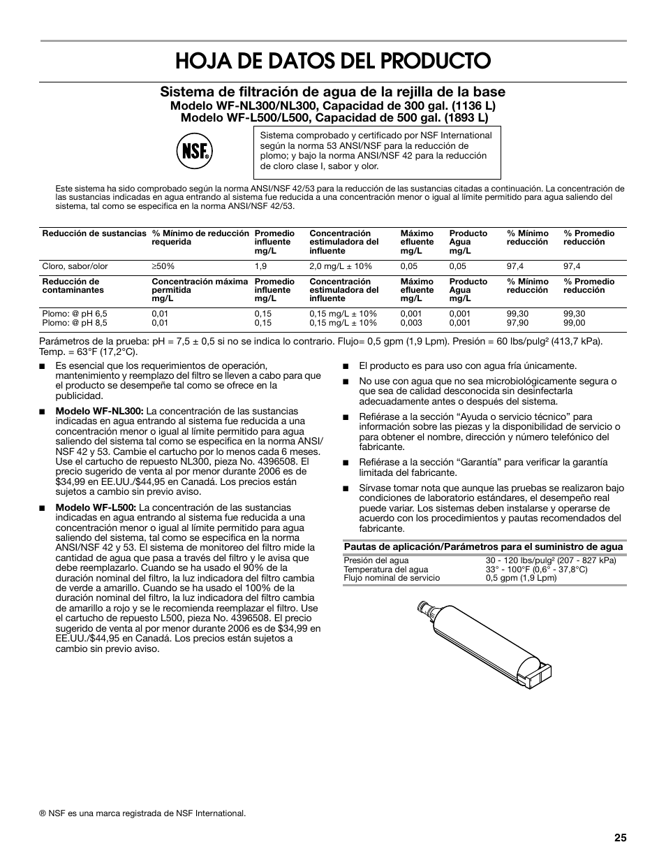 Hoja de datos del producto | Estate 2318600 User Manual | Page 25 / 40