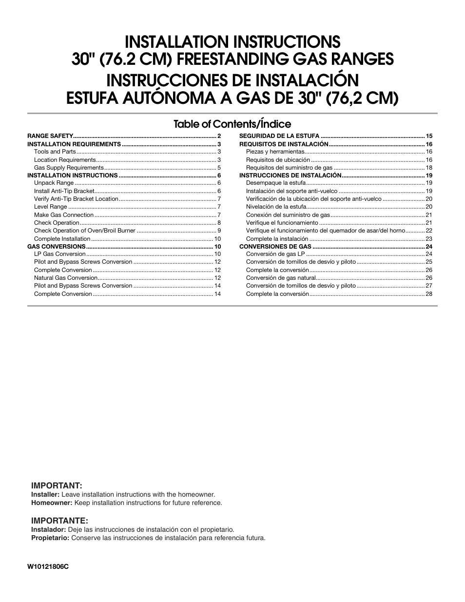 Estate W10121806C User Manual | 28 pages
