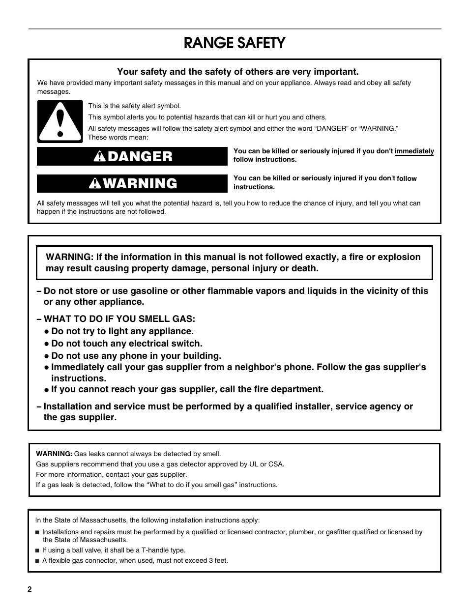 Range safety, Danger warning | Estate W10121806C User Manual | Page 2 / 28