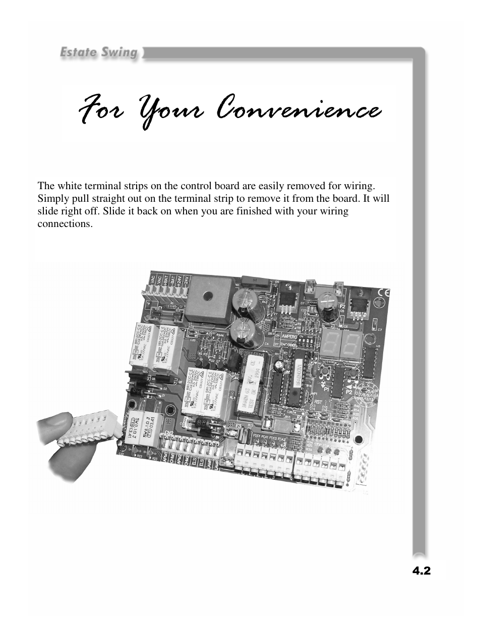 For your convenience | Estate Swing E-SC 1600 User Manual | Page 14 / 32