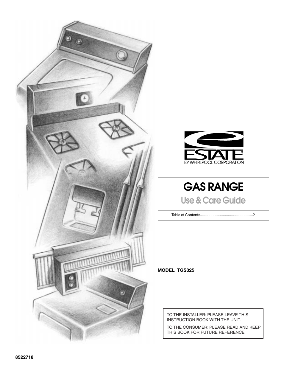 Estate TGS325 User Manual | 18 pages