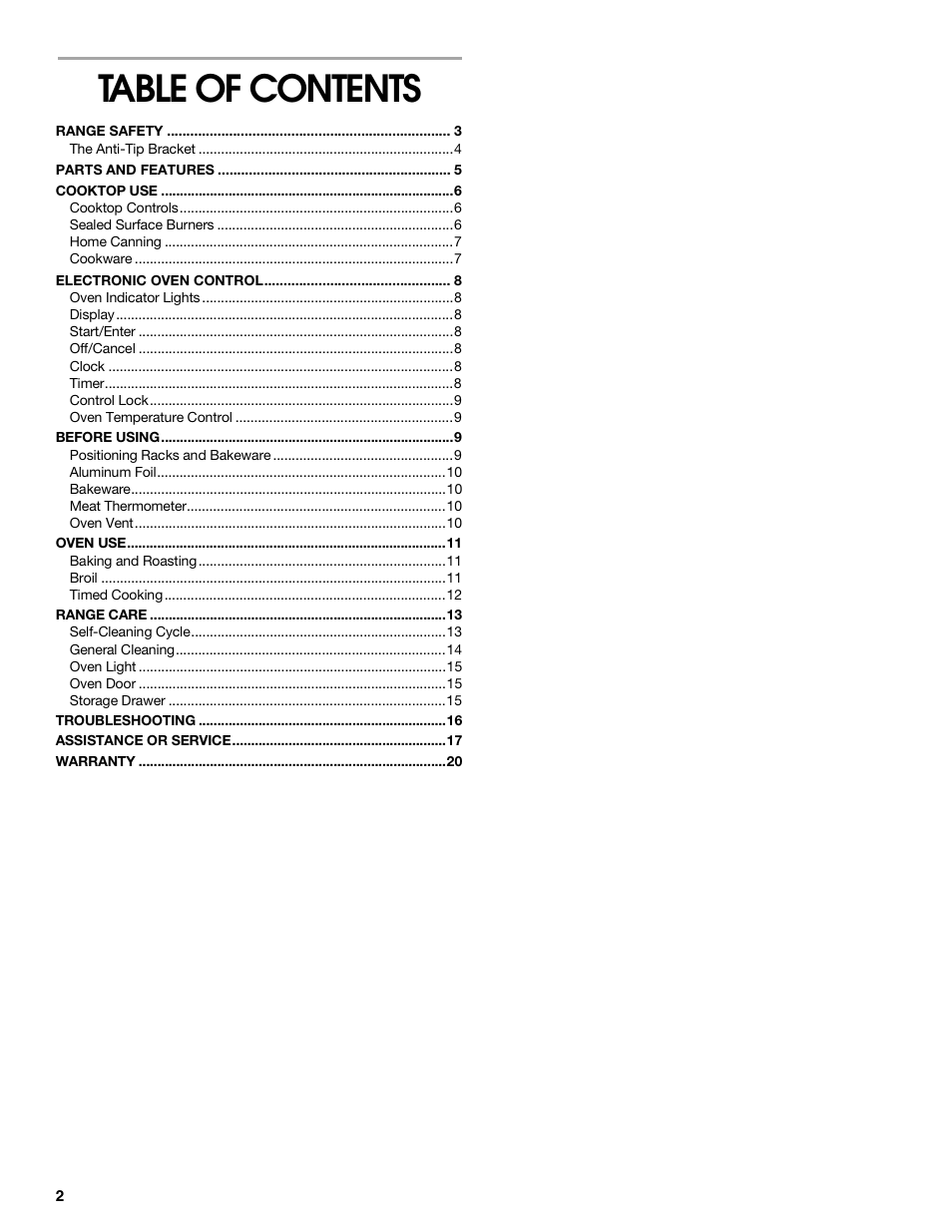 Estate TGS325 User Manual | Page 2 / 18