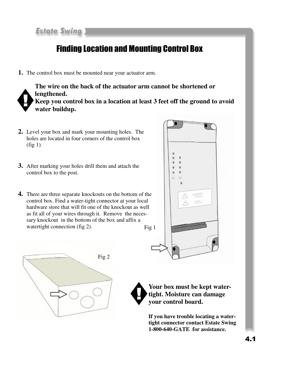 Finding location and mounting control box | Estate E-SC 1102 User Manual | Page 16 / 38