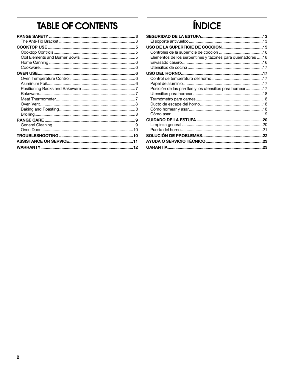 Estate W10175655A User Manual | Page 2 / 24