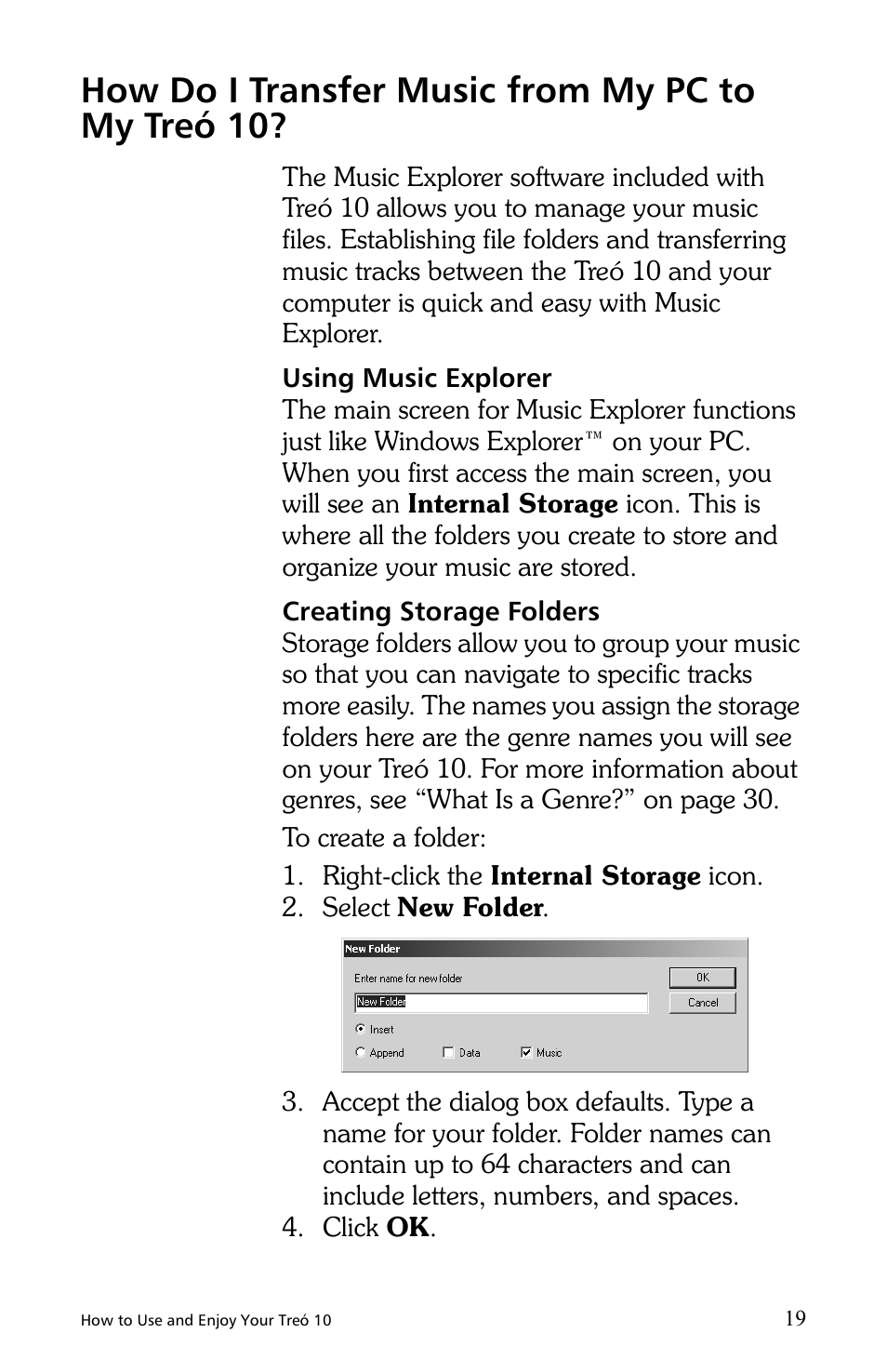 How do i transfer music from my pc to my treó 10 | E.Digital Treo 10 User Manual | Page 27 / 64