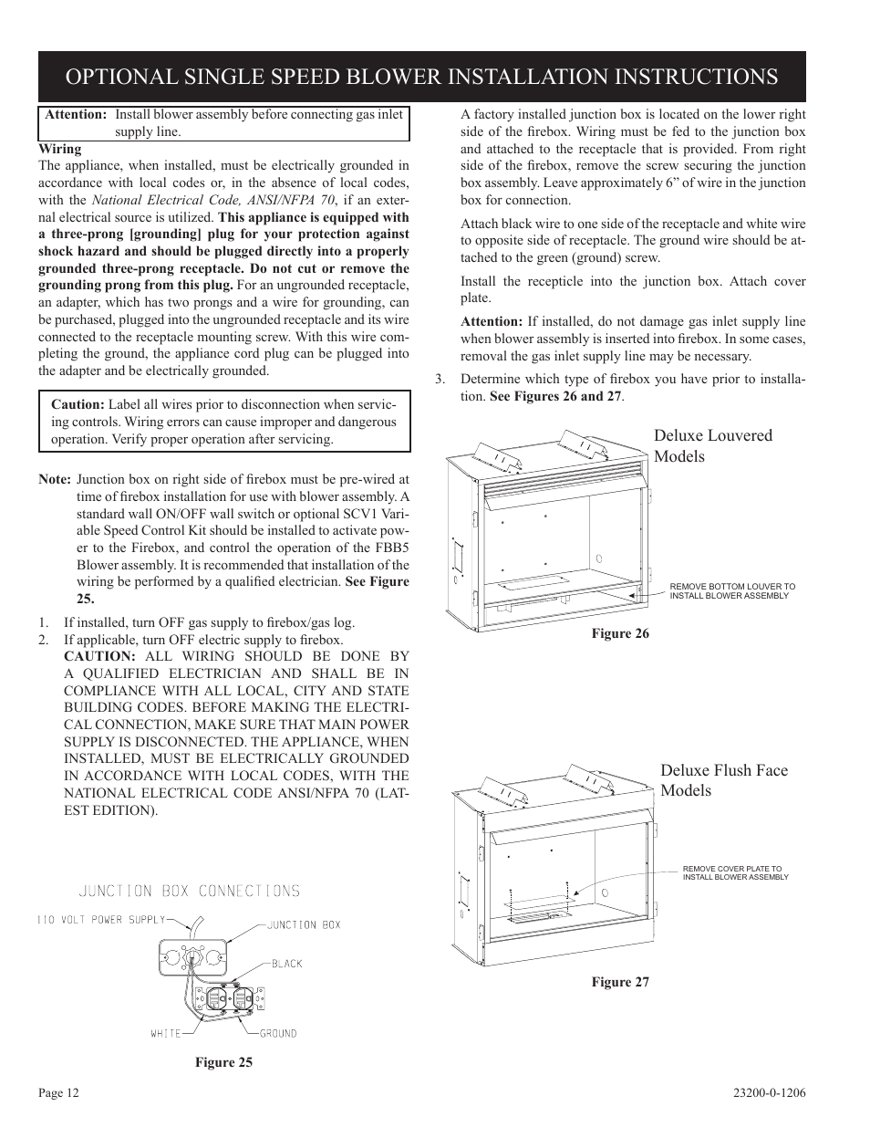 Empire Comfort Systems VFD36FB2DF-1 User Manual | Page 12 / 20