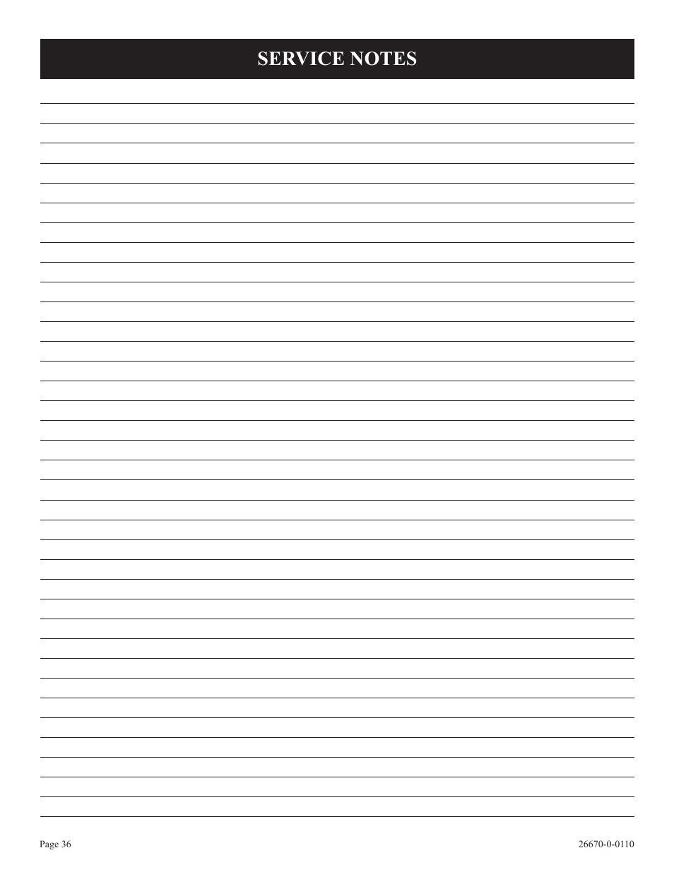 Empire Comfort Systems VFP36SP32EN-2 User Manual | Page 36 / 40