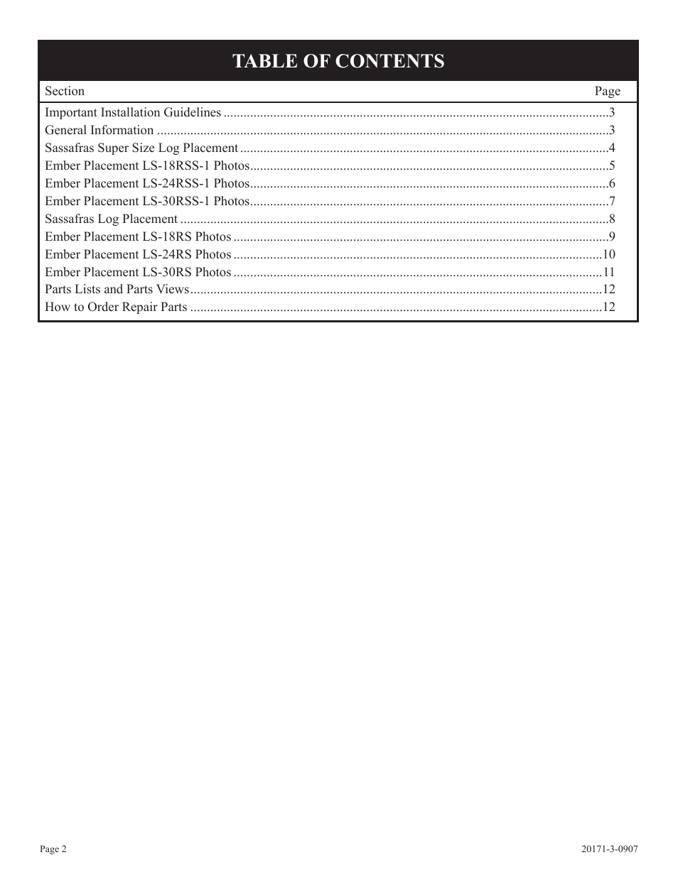 Empire Comfort Systems LS-18RSS-1 User Manual | Page 2 / 12