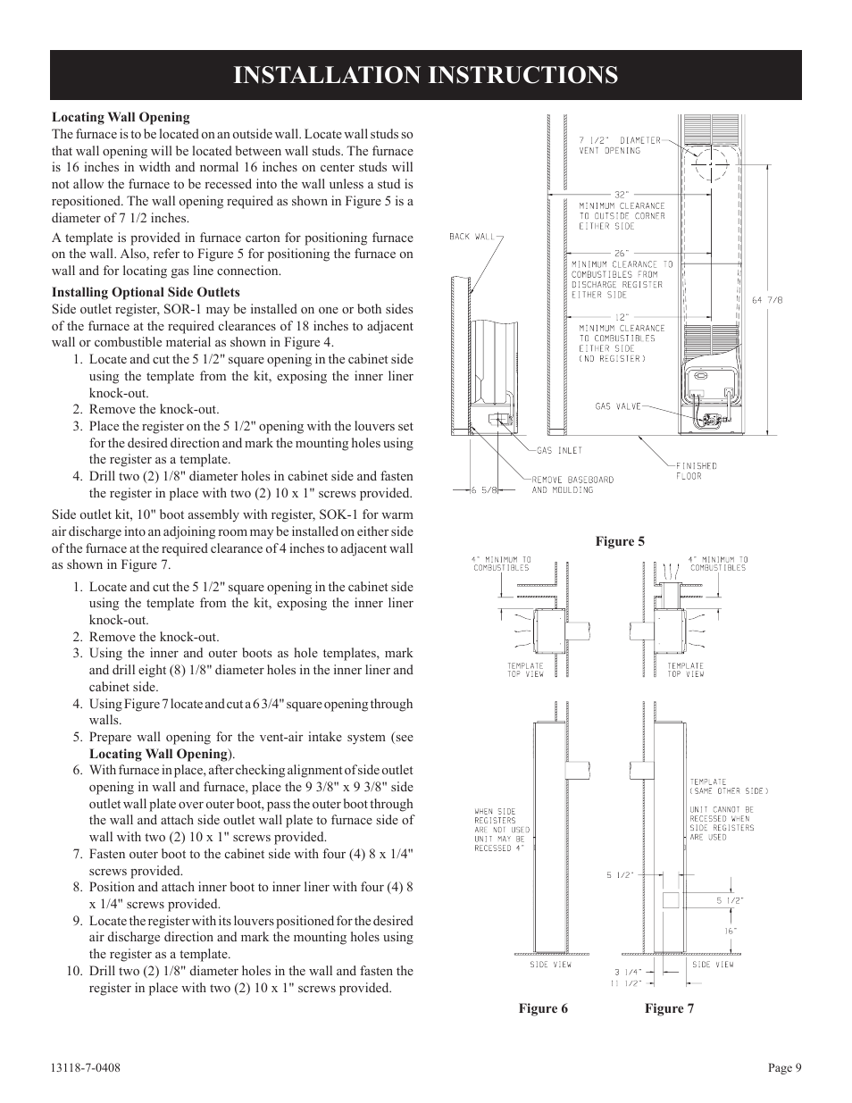 Installation instructions | Empire Comfort Systems DV-55T-1 User Manual | Page 9 / 20