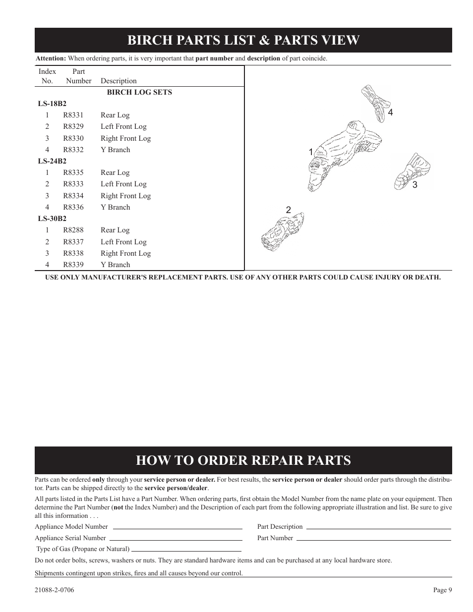 Empire Comfort Systems LS-30B2-1 User Manual | Page 9 / 12