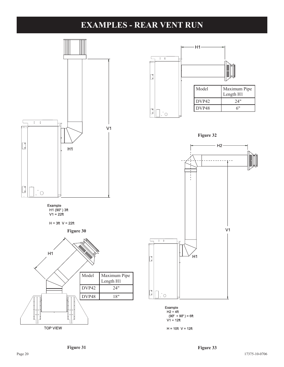 Examples - rear vent run | Empire Comfort Systems DVP48FP7 User Manual | Page 20 / 56