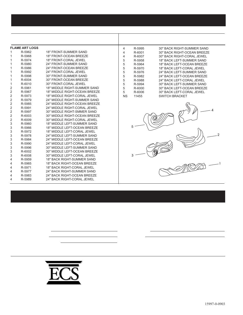 Parts list & parts view, How to order repair parts | Empire Comfort Systems LS-30FAS-1 User Manual | Page 8 / 8