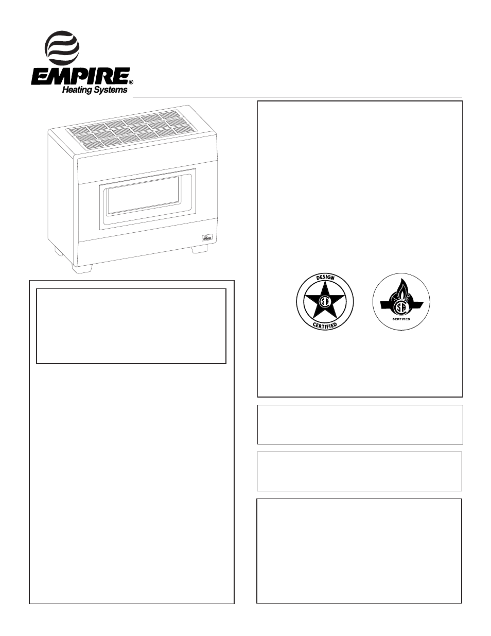 Empire Comfort Systems RH-65C-1 User Manual | 18 pages