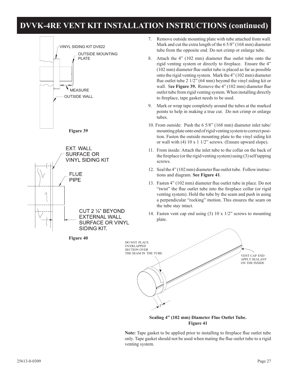 Empire Comfort Systems DVX36DP31 User Manual | Page 27 / 72