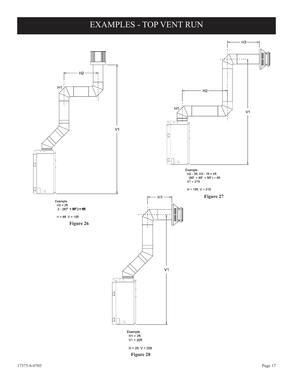 Examples - top vent run | Empire Comfort Systems DVP42FP7  EN User Manual | Page 17 / 52