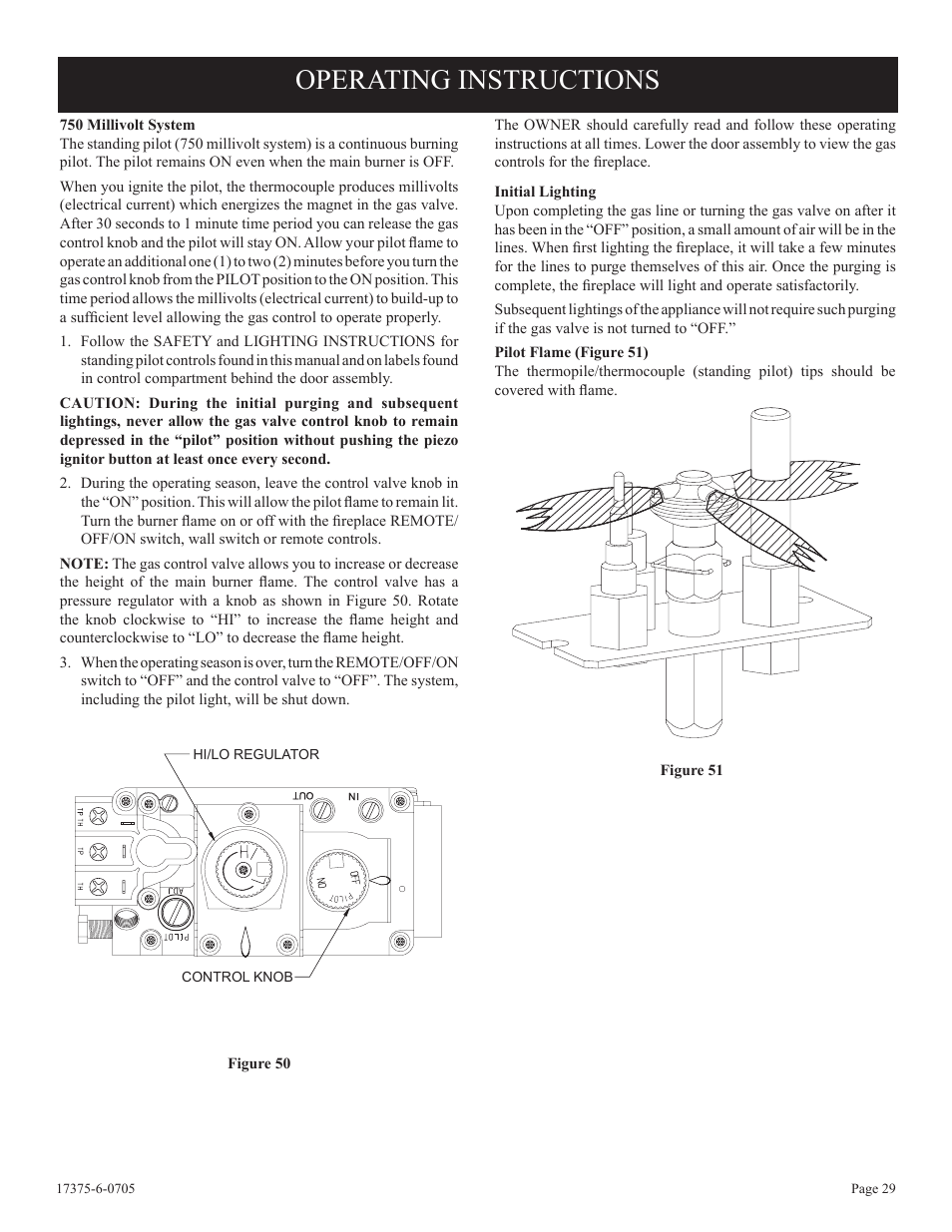 Operating instructions | Empire Comfort Systems DVP42FP7  EN User Manual | Page 29 / 52