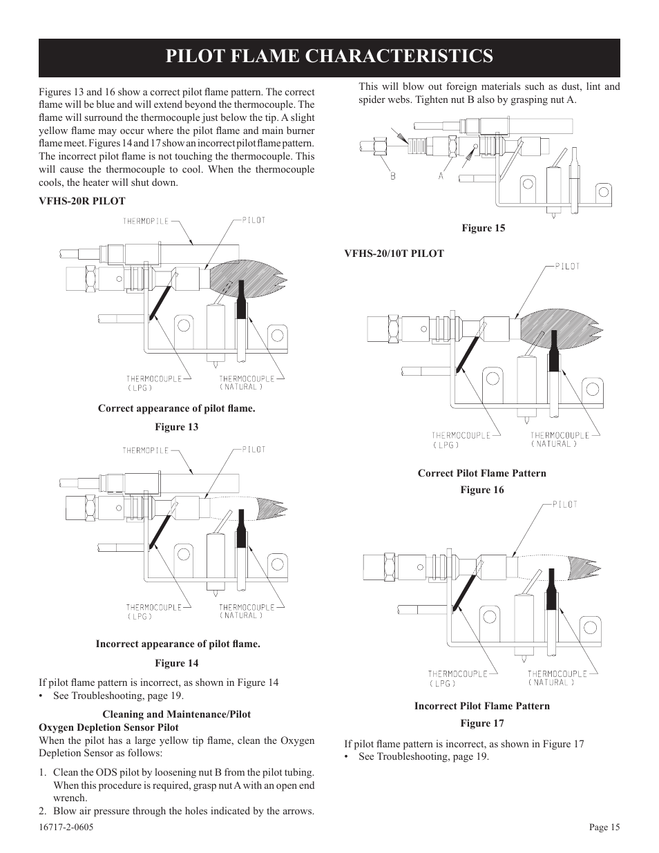 Pilot flame characteristics | Empire Comfort Systems VFHS-20/10T-4 User Manual | Page 15 / 28