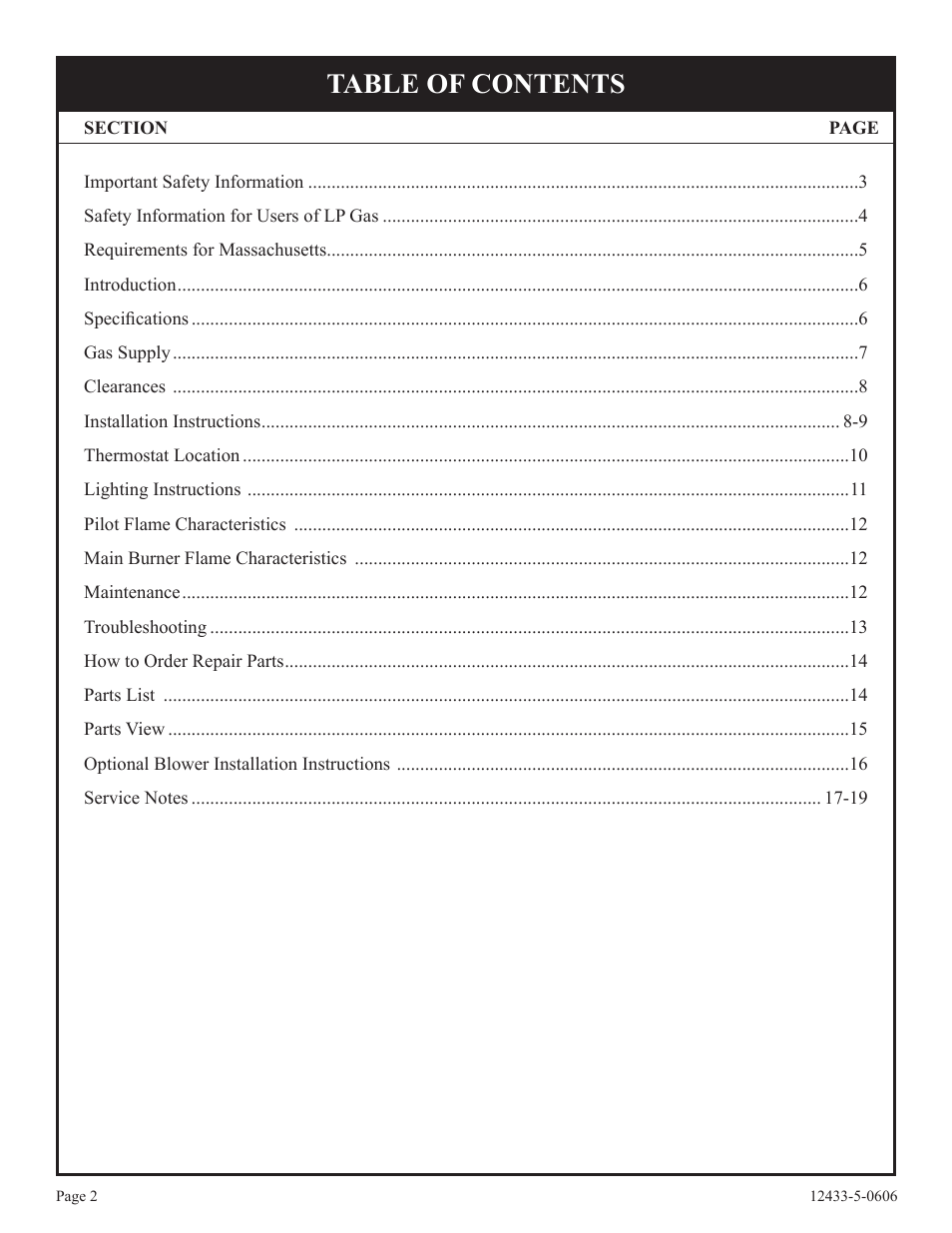 Empire Comfort Systems DV-210-7SG User Manual | Page 2 / 20