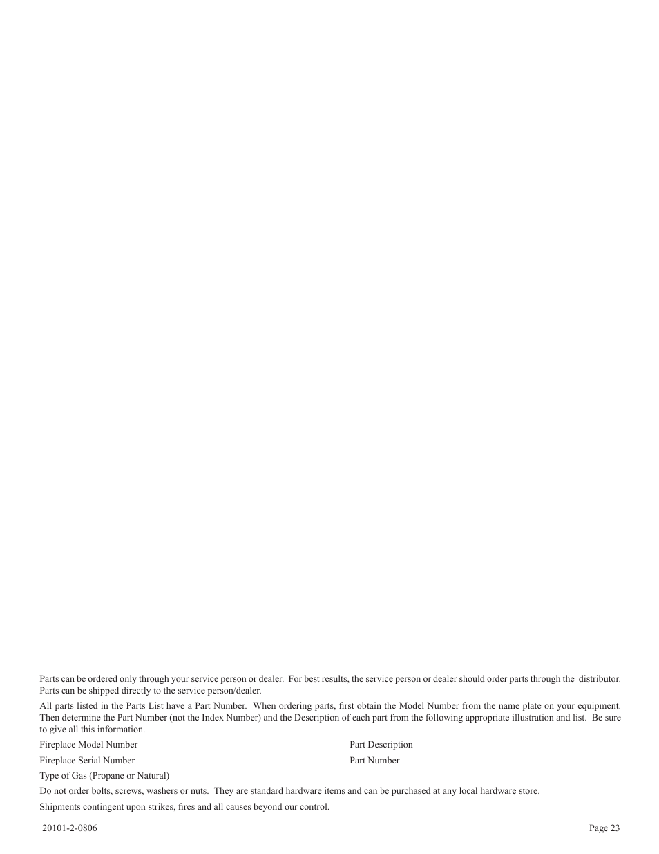 Empire Comfort Systems VFP32FP(20,21)L User Manual | Page 23 / 28