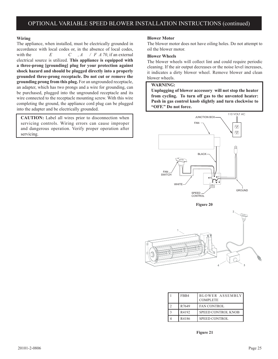 Empire Comfort Systems VFP32FP(20,21)L User Manual | Page 25 / 28