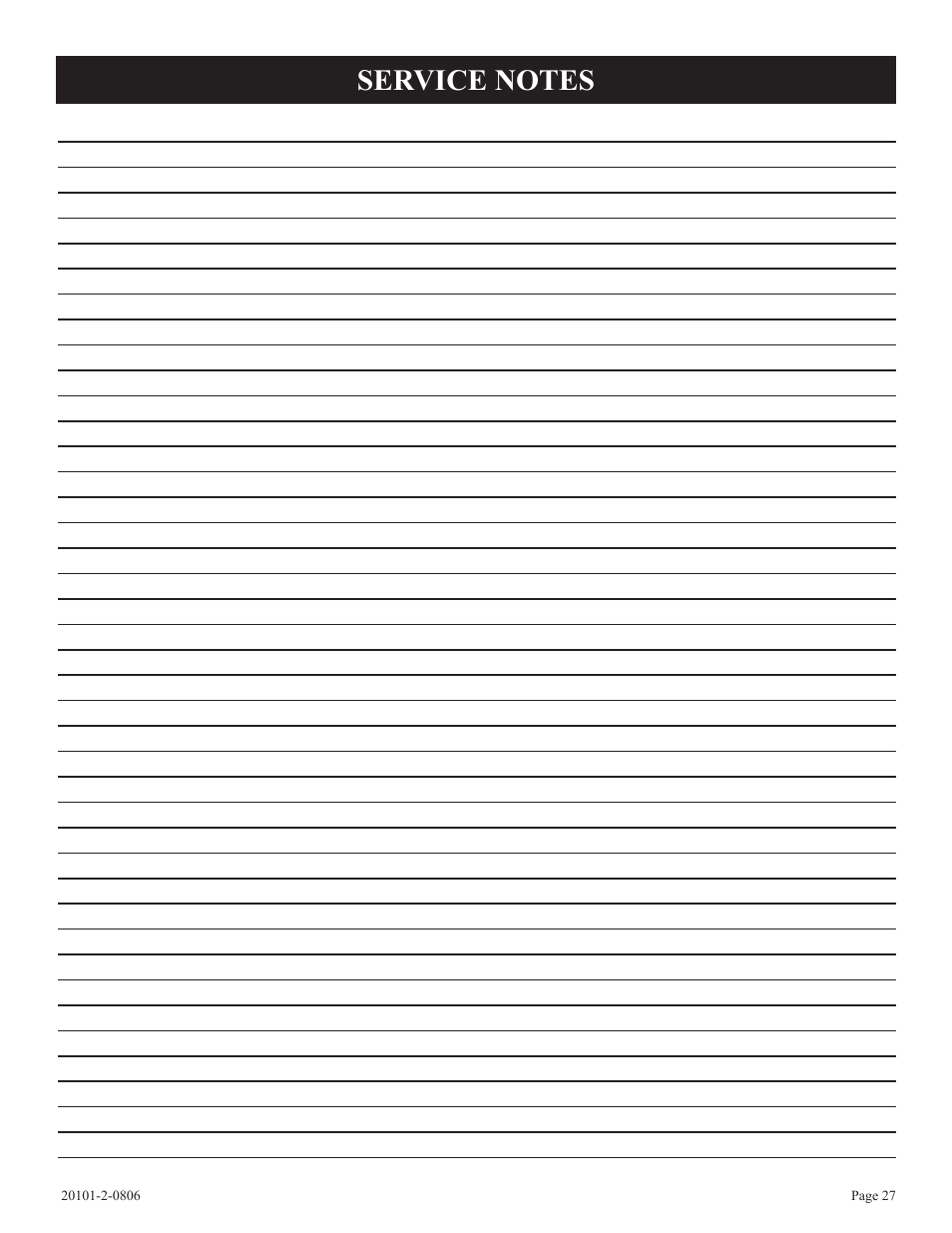 Empire Comfort Systems VFP32FP(20,21)L User Manual | Page 27 / 28