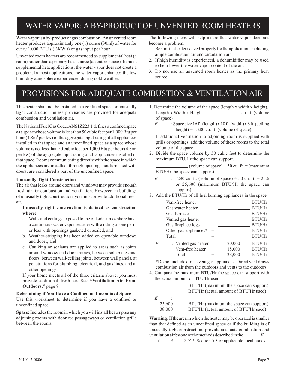Empire Comfort Systems VFP32FP(20,21)L User Manual | Page 7 / 28