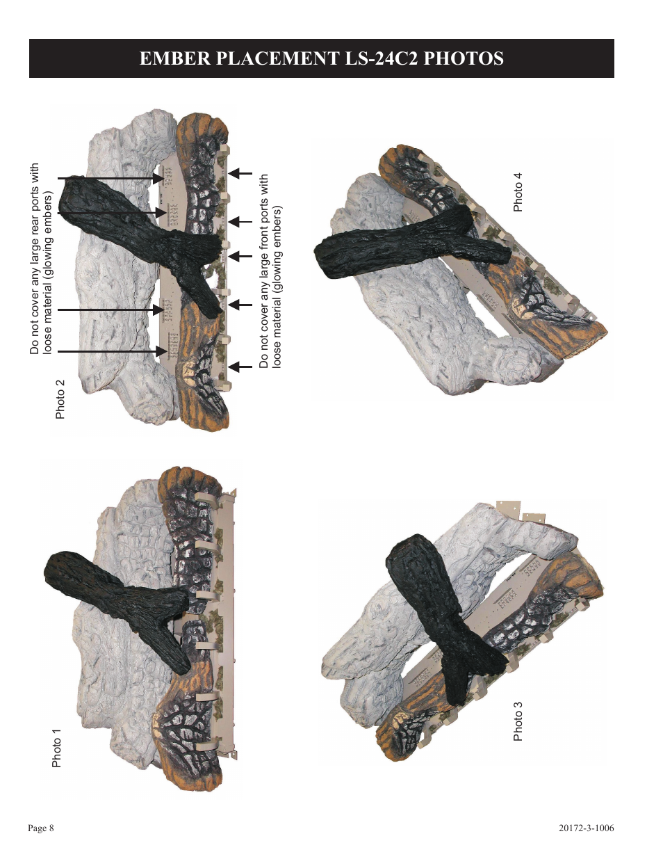 Ember placement ls-24c2 photos | Empire Comfort Systems LS-24C2S-1 User Manual | Page 8 / 16