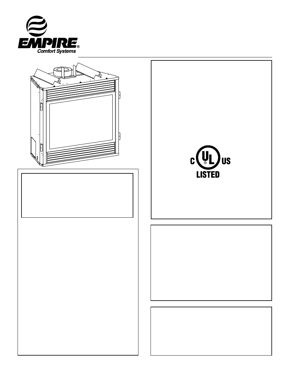 Empire Comfort Systems DVF-42-2 User Manual | 39 pages