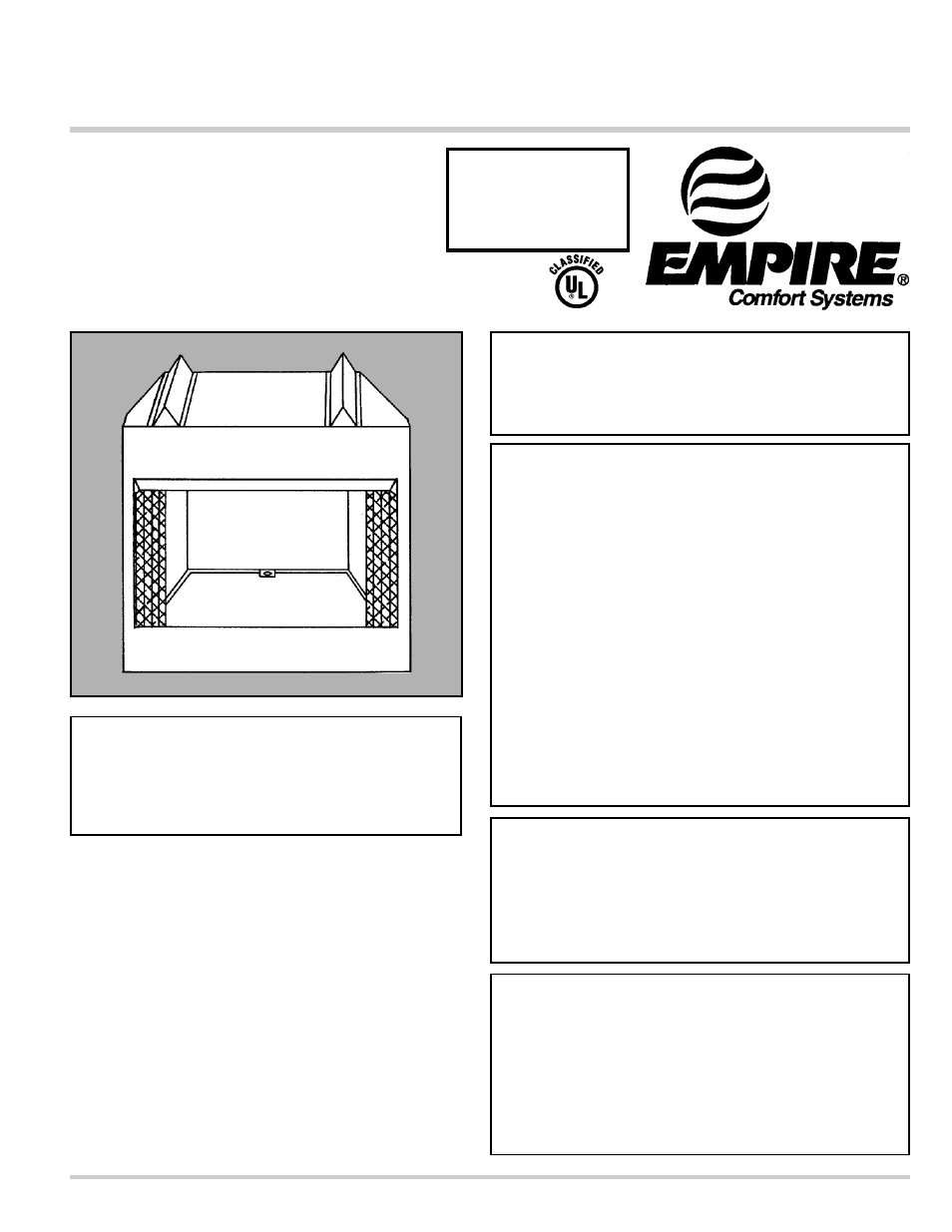 Empire Comfort Systems VFFB-42D User Manual | 16 pages