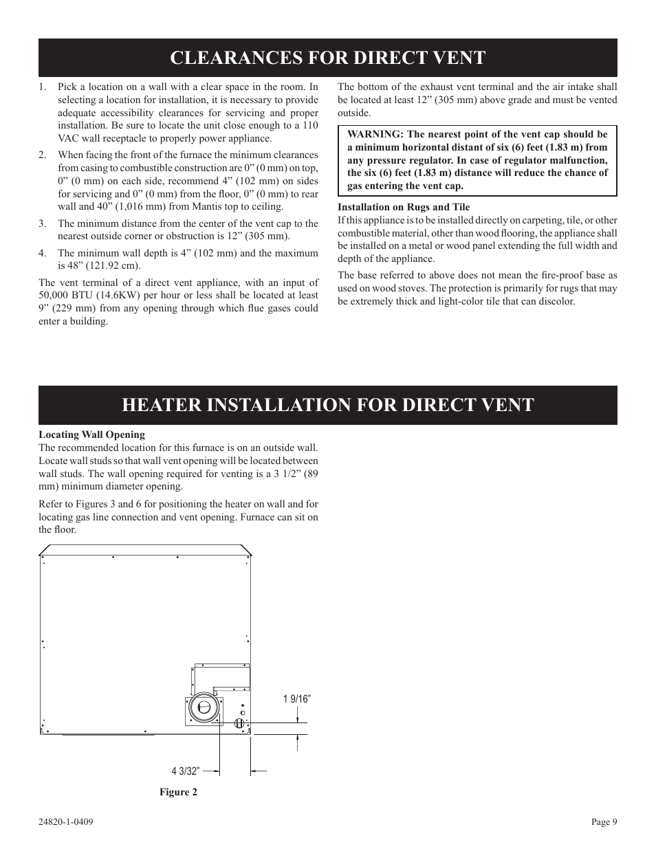 Empire Comfort Systems PV-28SV50-B User Manual | Page 9 / 56